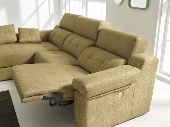 Sofá chaise longue relax eléctrico modelo Velero DE