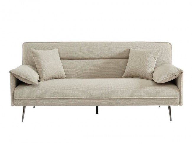 Sofá cama de 200x95x88 cm beige