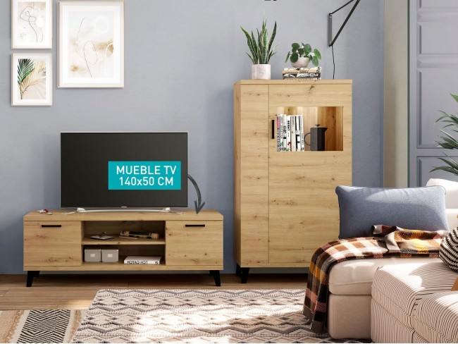 Mueble TV de 140x42x50 cm