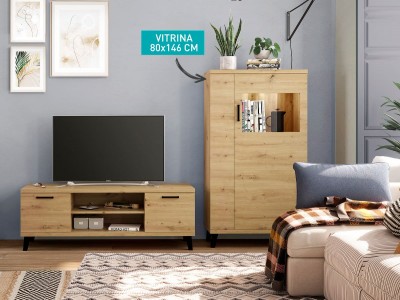 Vitrina de 80x35x146 cm