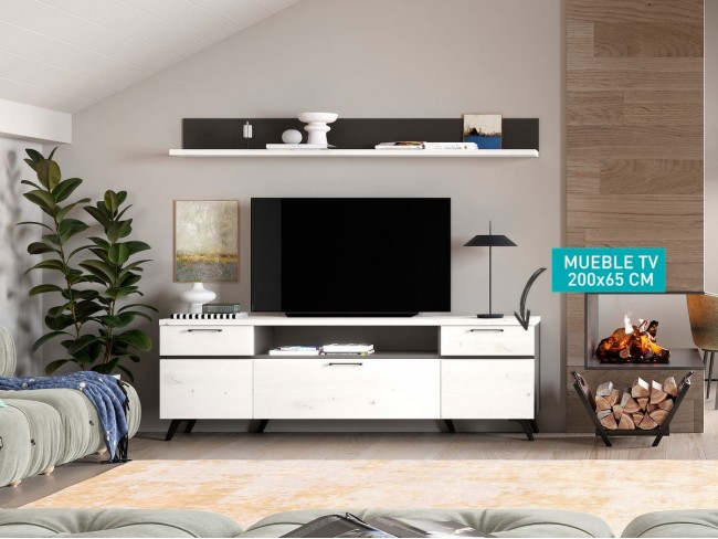 Mueble TV de 200x42x65 cm