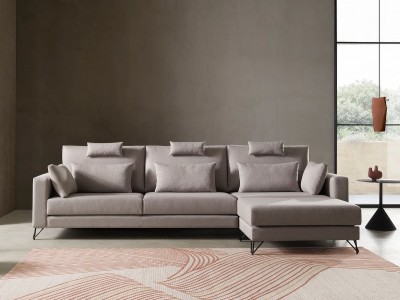 Sofá chaise longue reversible de 299x167x95