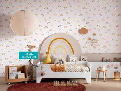 Cama juvenil de 146x76 cm
