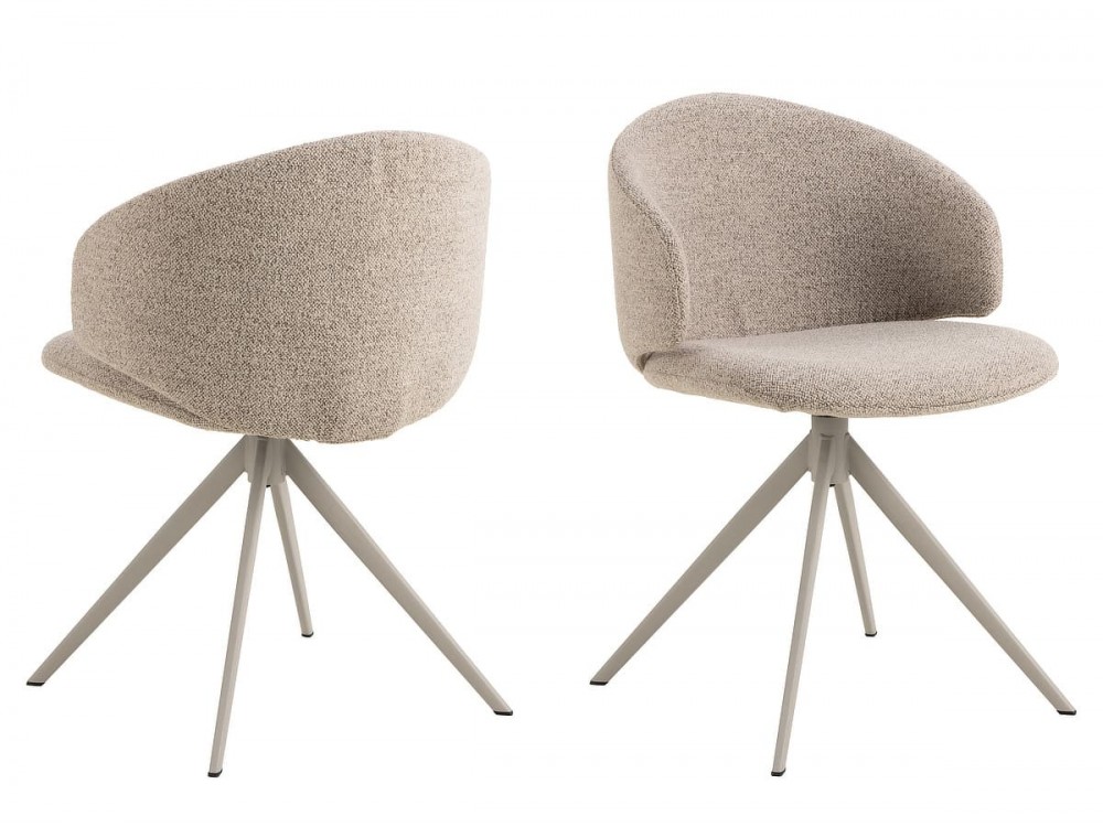 Silla giratoria beige