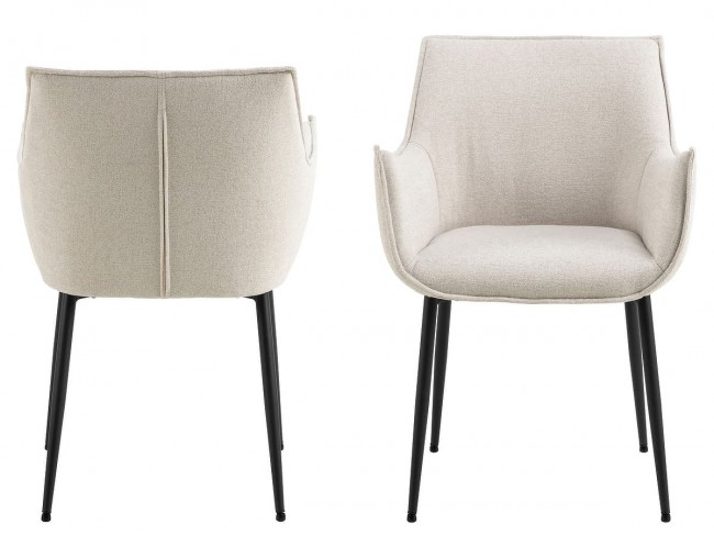 Silla giratoria beige