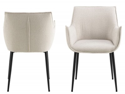 Silla giratoria beige