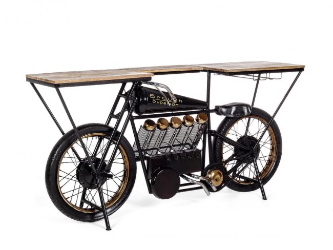 Consola bar moto de 183x43x89 cm