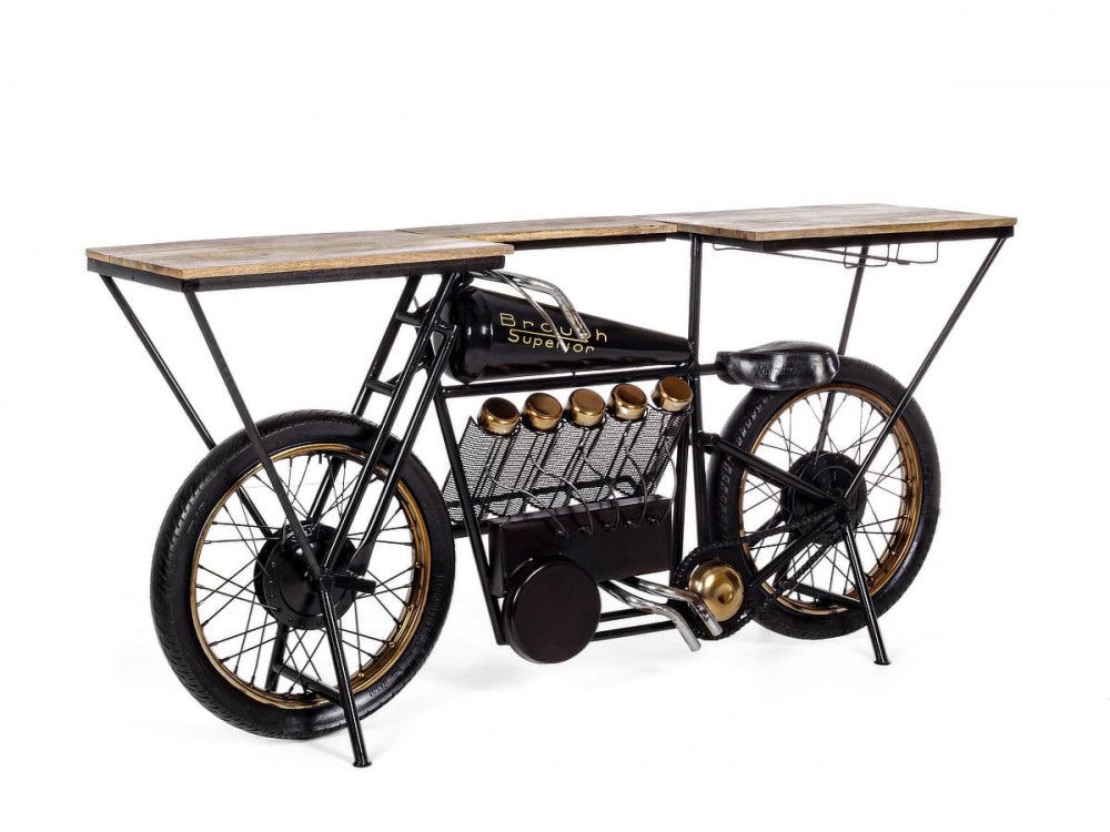 Consola bar moto de 183x43x89 cm