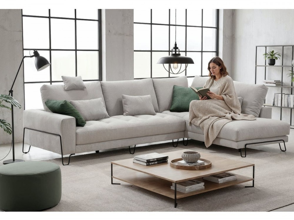 Sofá chaise longue de 279x170x113 cm