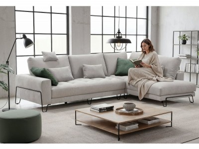 Sofá chaise longue de 279x170x113 cm