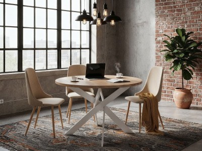Mesa redonda de Ø120x77 cm