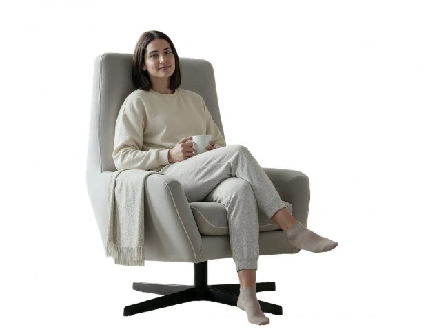 Sillón giratorio de 74x83x105 cm