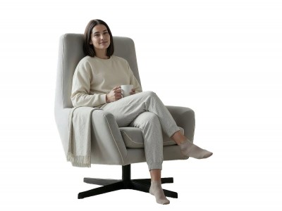Sillón giratorio de 74x83x105 cm