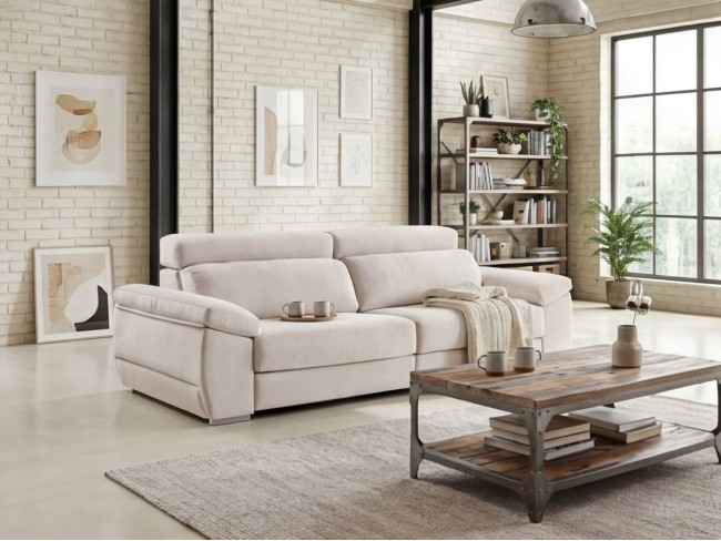 Sofá 3 plazas de 220x110x105 cm