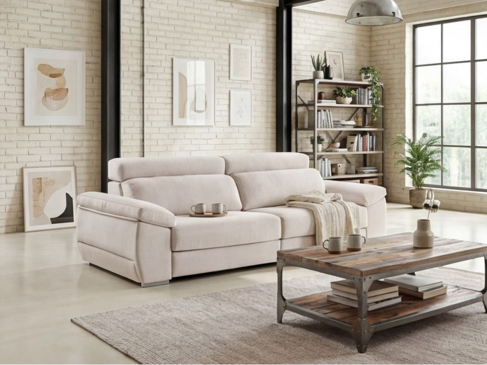 Sofá 3 plazas de 220x110x105 cm