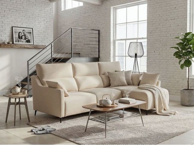 Sofá chaise longue de 260x150x100 cm