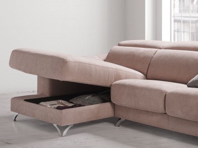 woensdag springen precedent Sofá chaise longue canapé modelo Doroty - Mubak