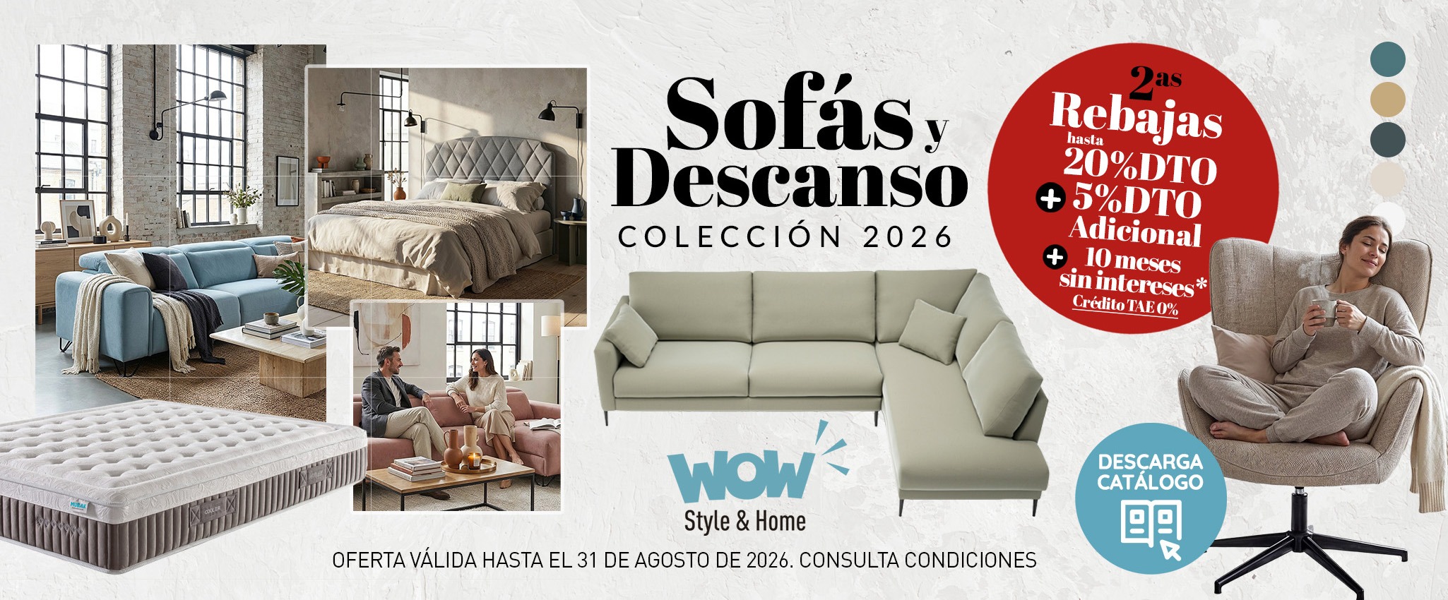 Sofás y Descanso WOW